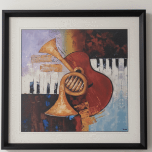 The Musical Rangrez : Hand- Made Abstract Painting